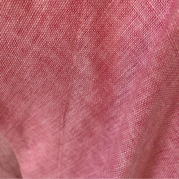 Mishca Collection Linen/Viscose Blend Women’s Pink Wrap Tie Jacket Size L Spring - Picture 8 of 13